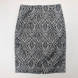 Pretty silver and black skirt.